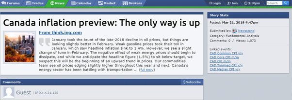 News trading with Forex Factory using the economic calendar