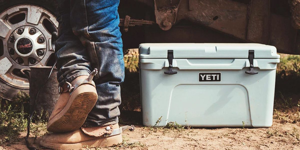 YETI - Proof that Yeti Coolers are pretty darn strong! Awesome setup  outside Mark's Outdoors in Vestavia, Alabama. Hope everyone has a great  weekend!